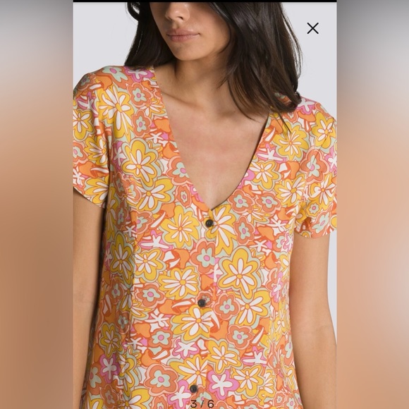 VANS Resort Floral Womens Short Dress - Picture 4 of 12